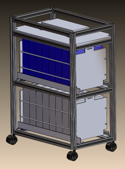 Carter système stockage énergie solaire batterie BMS conception sur mesure — TiPi3D